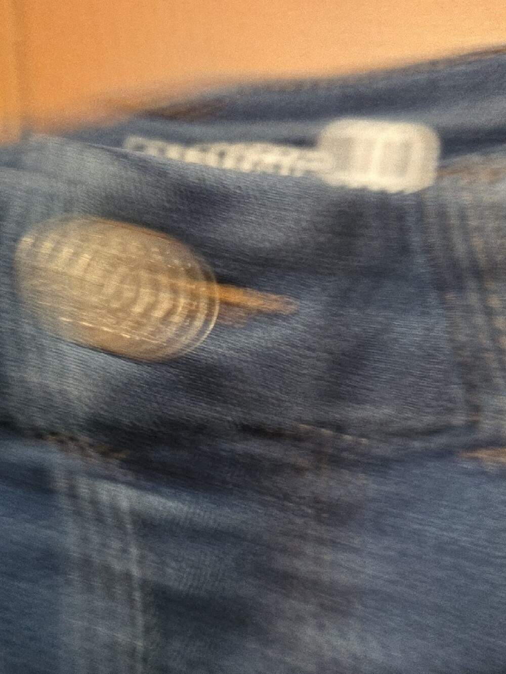 refuge Dark Blue Distressed Cropped Denim Shorts - Picture 4 of 4